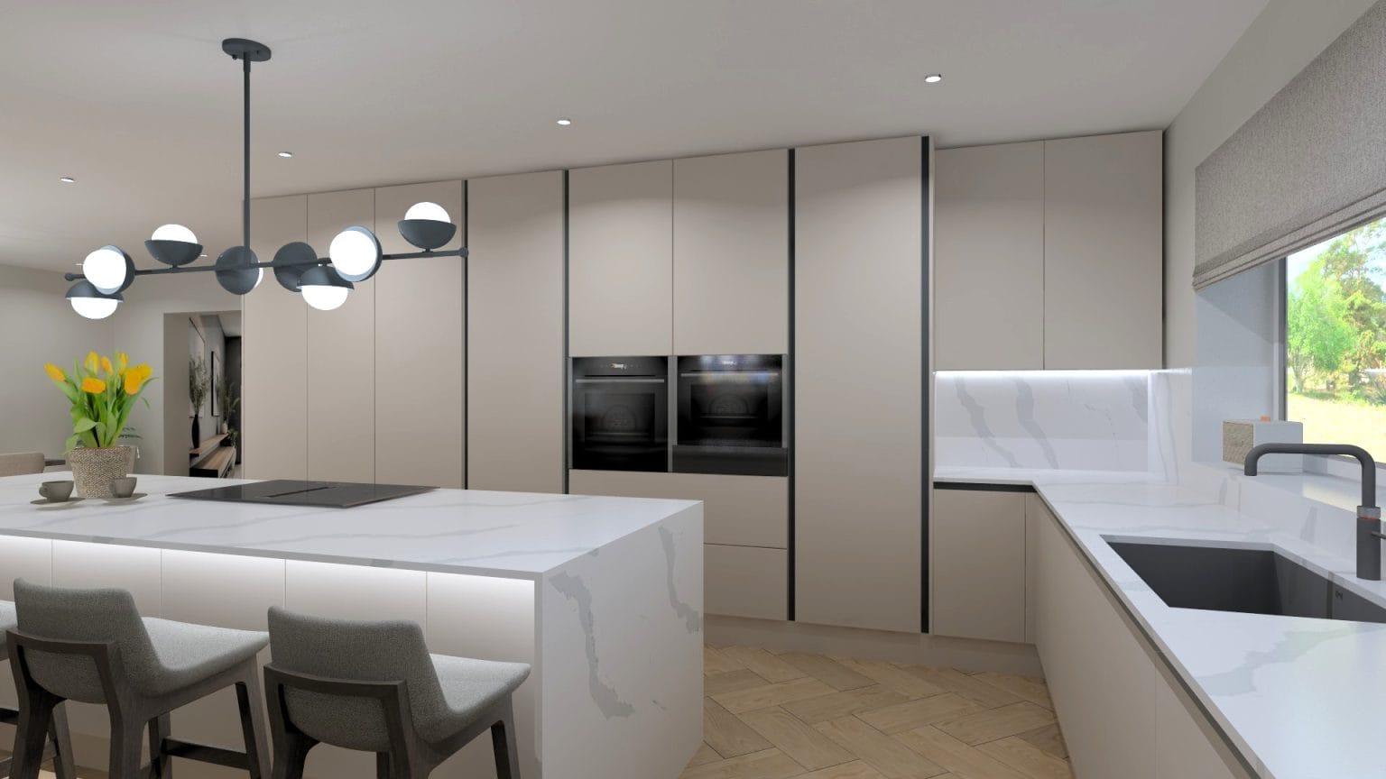 Indie residence kitchen, by Faye Newman